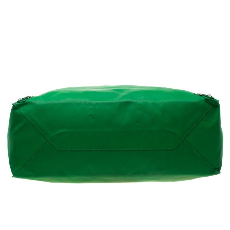 Balenciaga Green Leather Papier A3 Tote 1