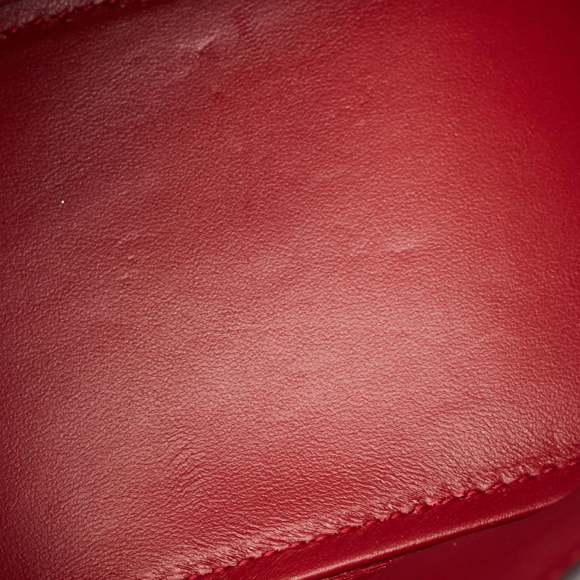 Balenciaga Green/Red Leather Small Hourglass Top Handle Bag 10