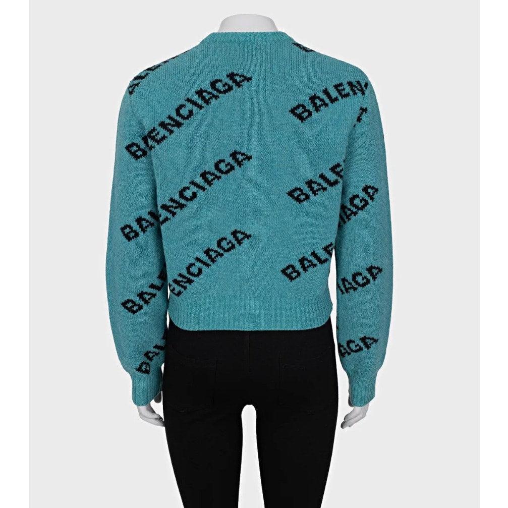 Vert Pull à logo en laine Greene & Greene - Taille XS (FR34) en vente