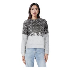 Balenciaga Grey Abstract Panel Sweatshirt Size S
