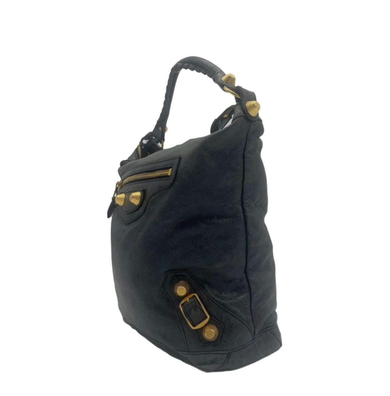 Black Balenciaga Grey City Bag For Sale