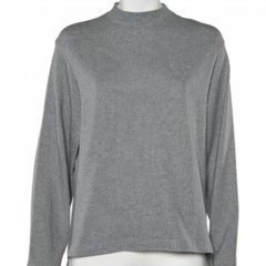 Balenciaga Grey Cotton Knit Waist Tie Detail Oversized Jumper S