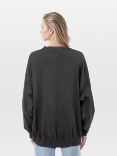 Balenciaga Grey Distressed Logo Sweatshirt Size M