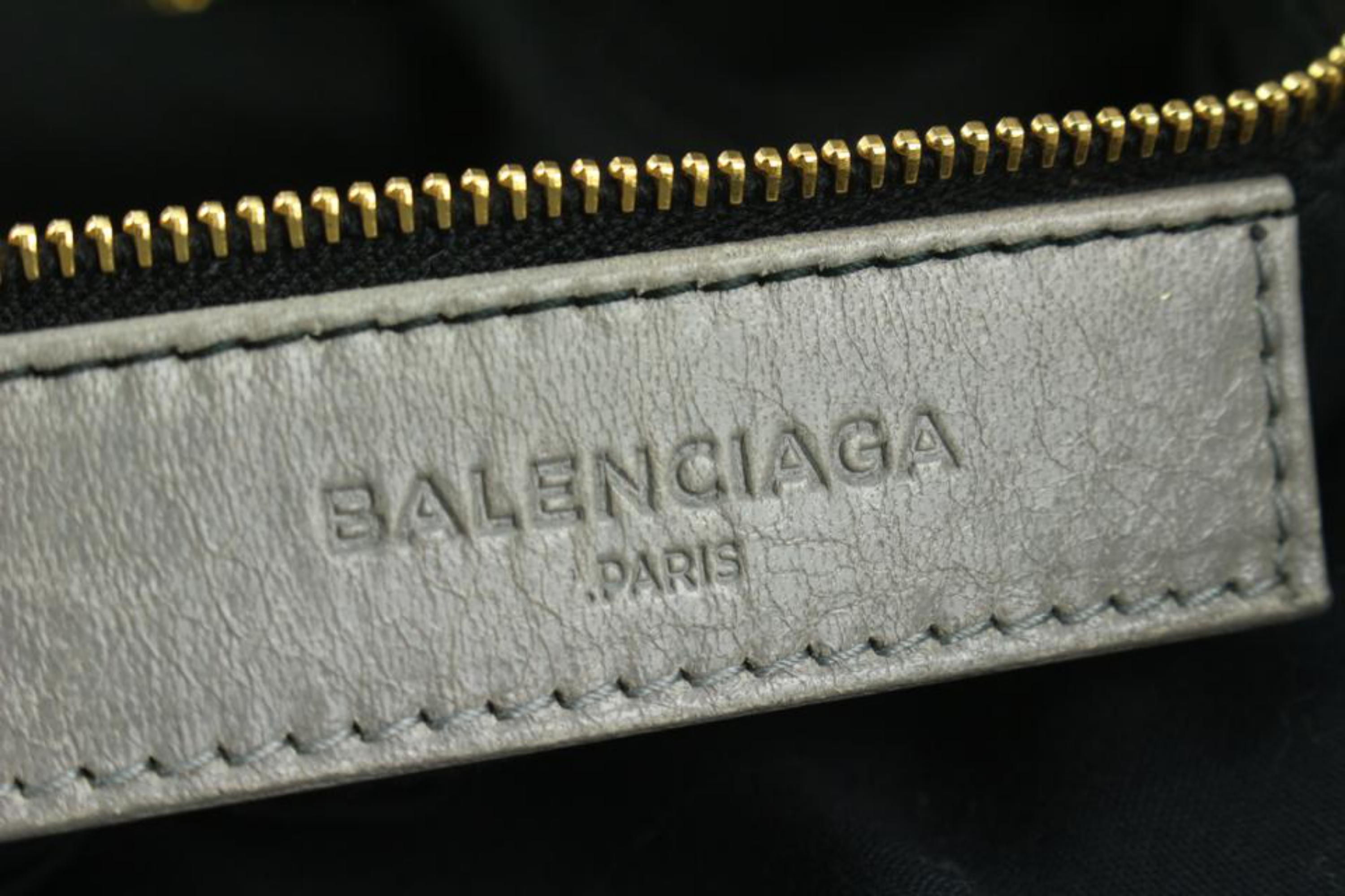 Balenciaga Grey Gris Pyrite Agneau Gold Giant 12 Gold Hardware City Bag 1231ba22 1