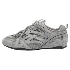 Balenciaga Turnschuhe aus grauem Leder und Mesh Drive Größe 41