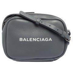 Balenciaga Grey Leather Everyday Crossbody Bag