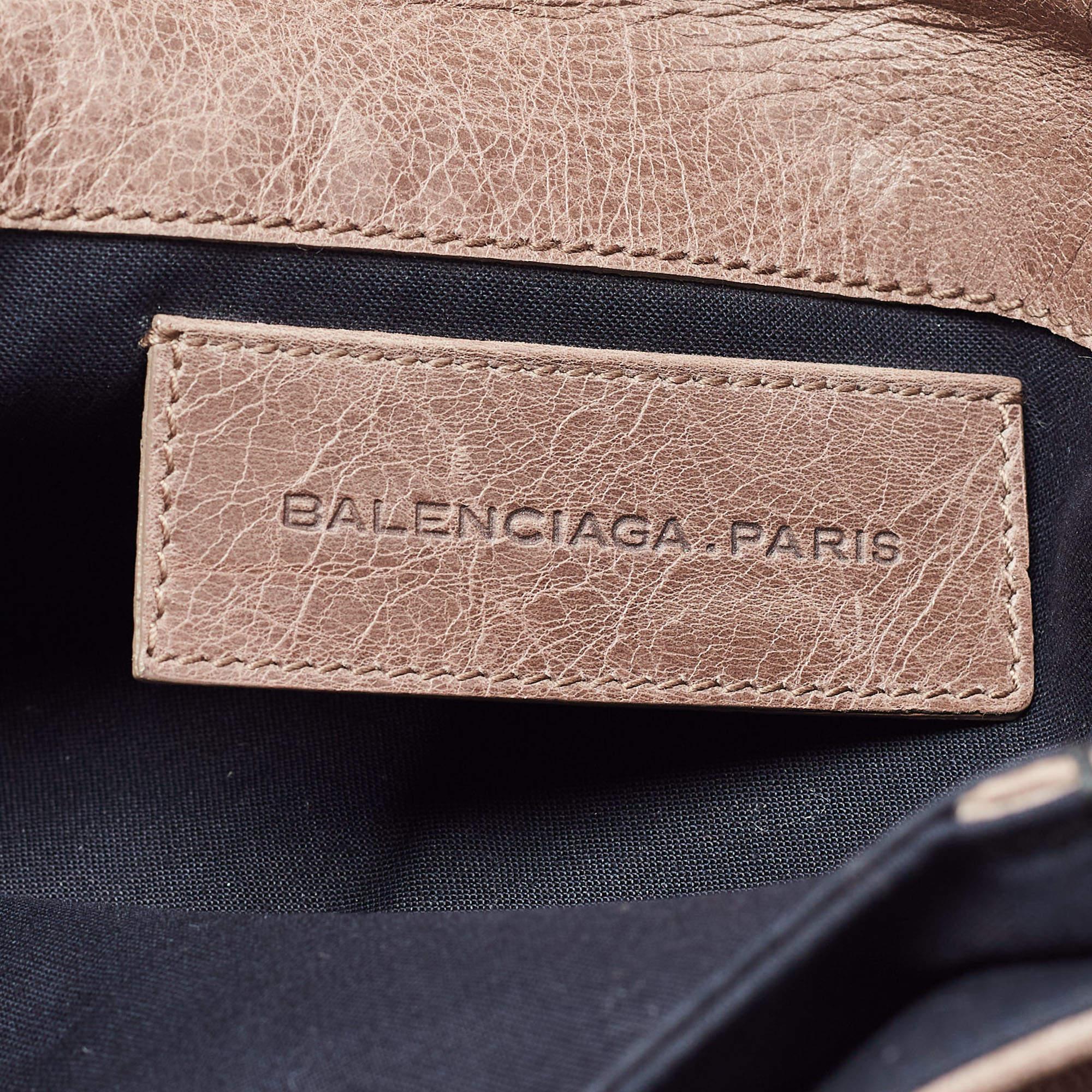 Balenciaga Grey Leather Giant 21 Classic Envelope Clutch 8