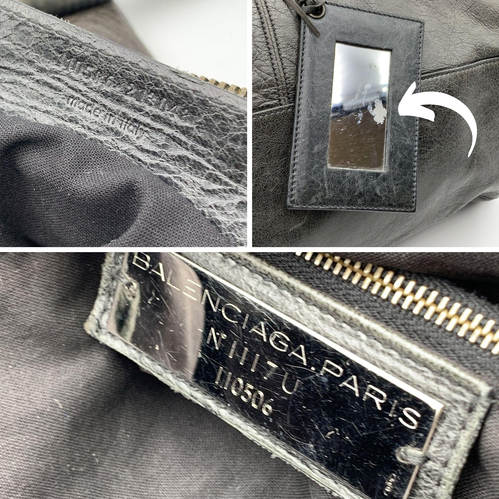  Sac de voyage Balenciaga Giant Classic City Bag XL en cuir gris Unisexe 