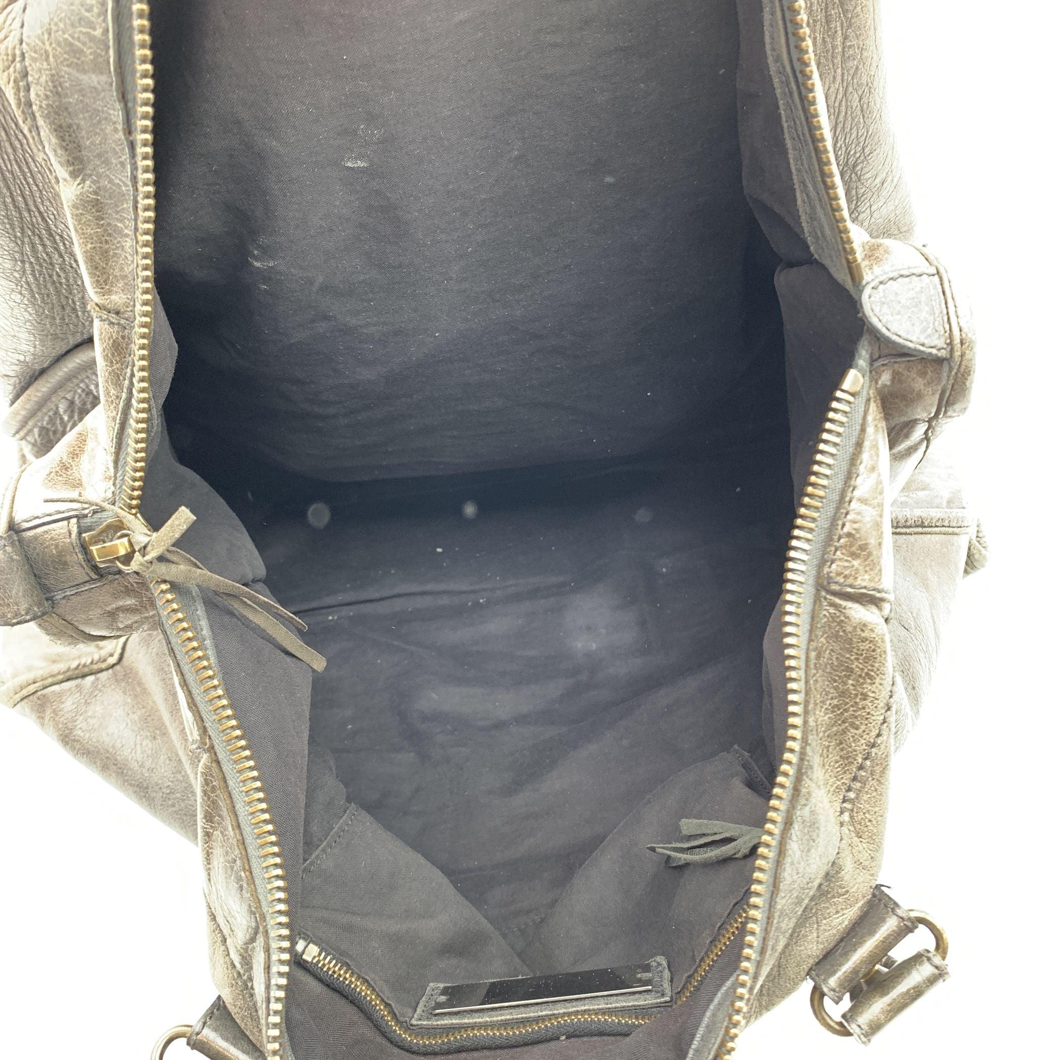 Sac de voyage Balenciaga Giant Classic City Bag XL en cuir gris 1