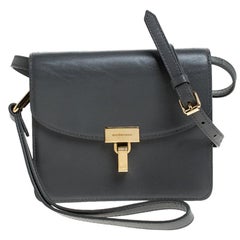 Balenciaga Grey Leather Lock AJ Crossbody Bag