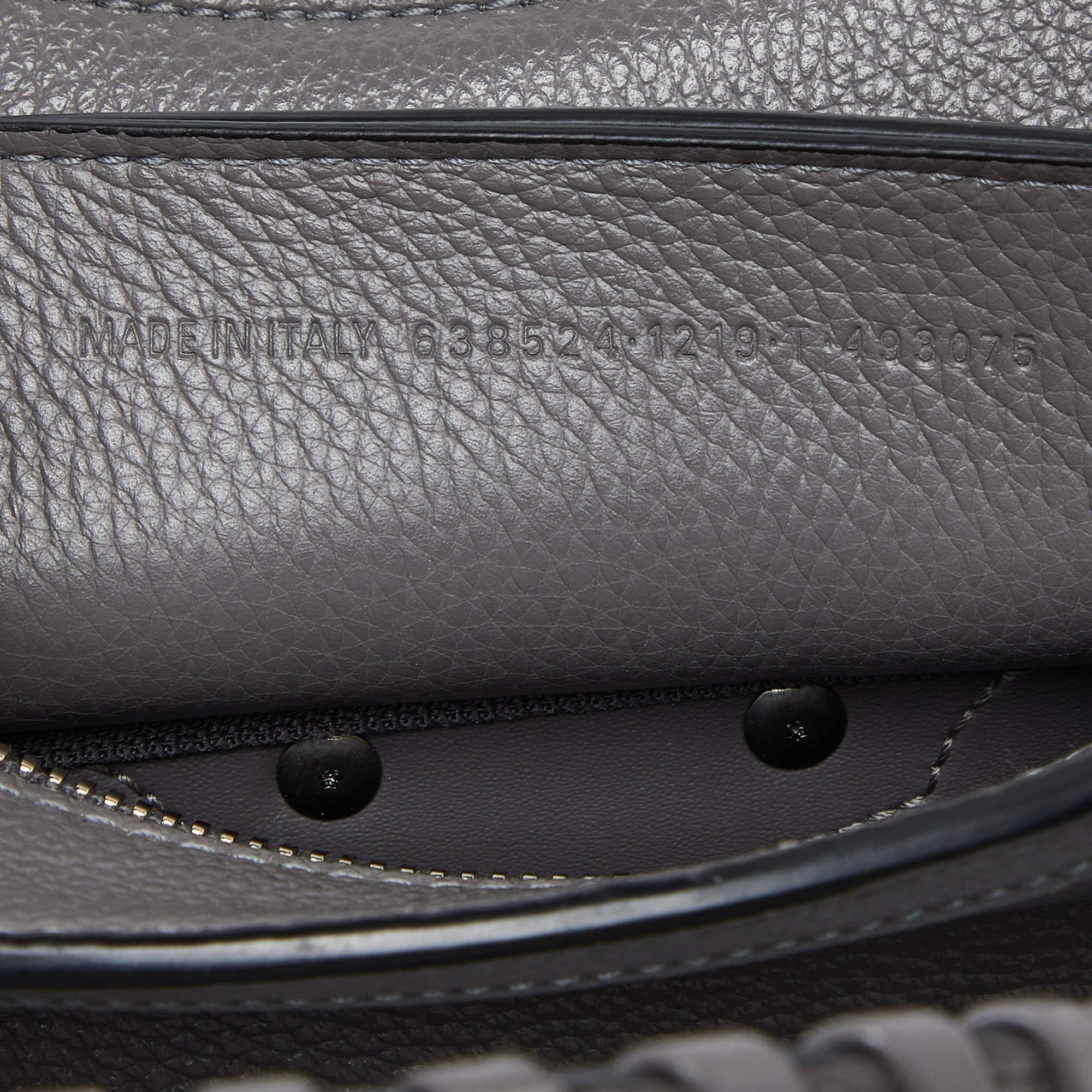 Balenciaga Grey Leather Mini Neo Classic City Bag 4