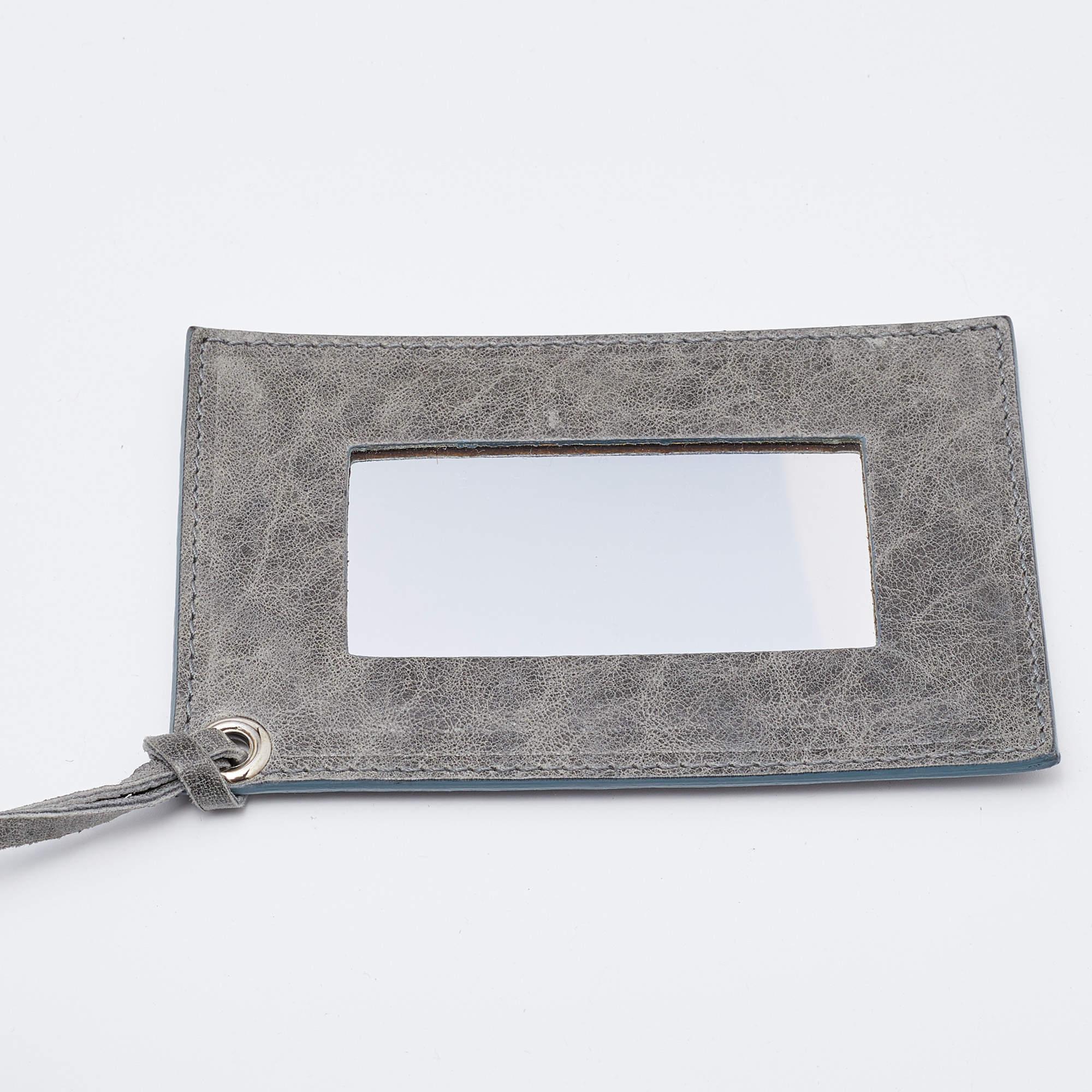 Balenciaga Grey Leather Pompon Shoulder Bag 1