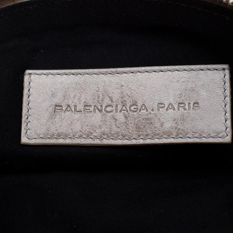 Balenciaga Grey Leather Pouch 5