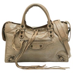 Balenciaga - Fourre-tout Classic en cuir gris RH