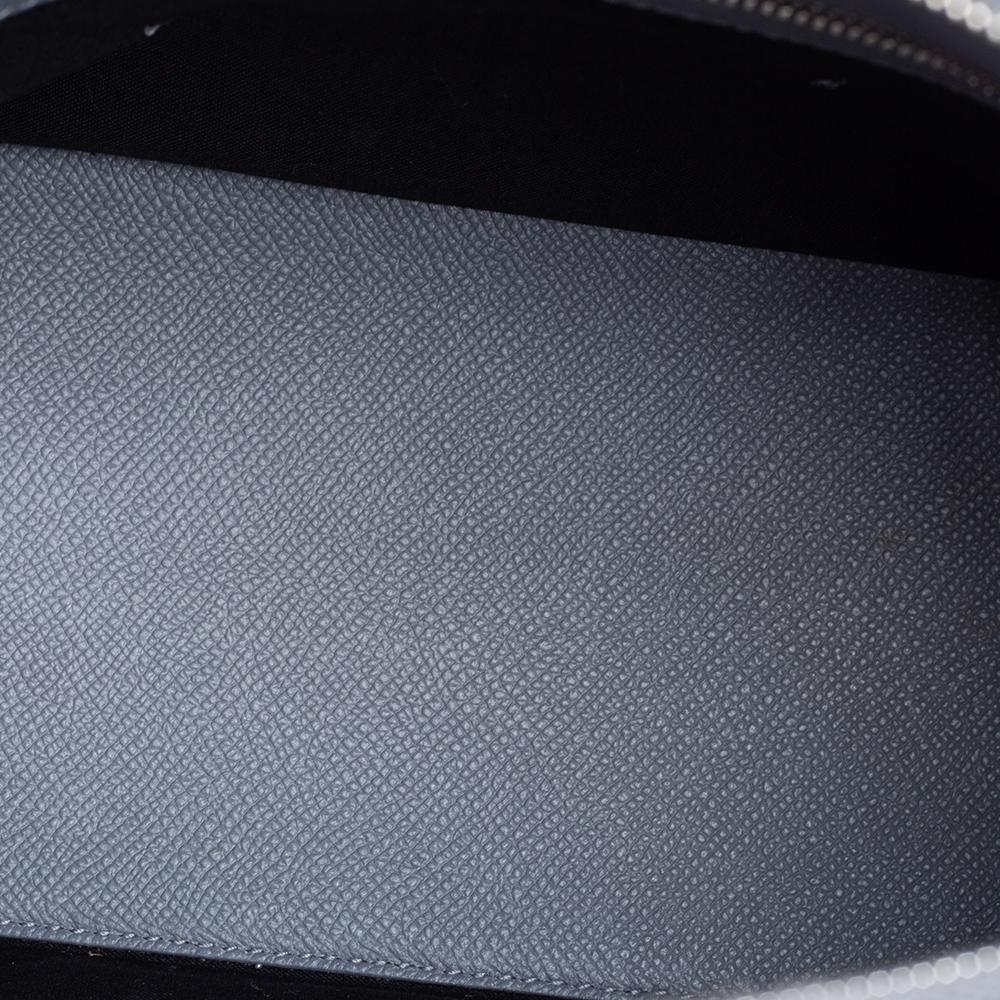 Balenciaga Grau Leder S Ville Logo Umhängetasche 2