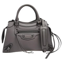 Balenciaga Grey Leather Small Neo Classic Tote