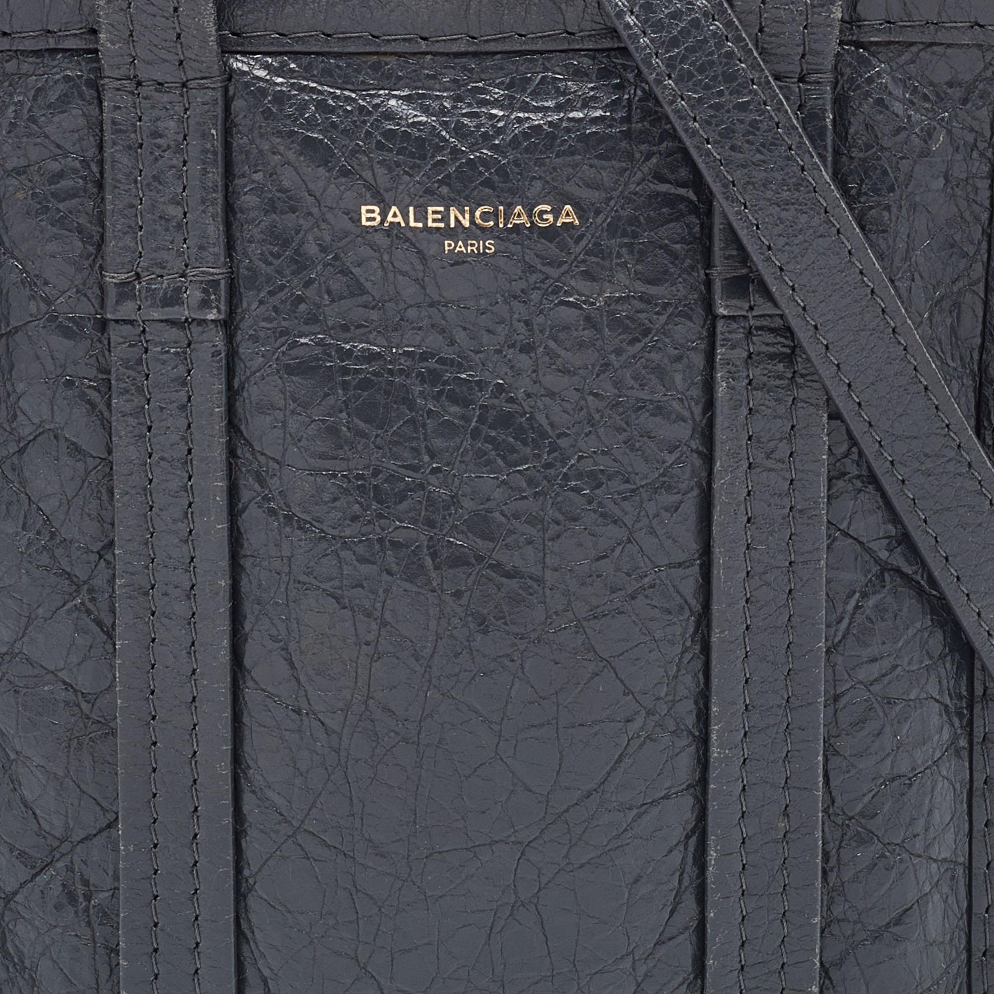 Balenciaga Grey Leather XS Bazar Shopper Tote 2