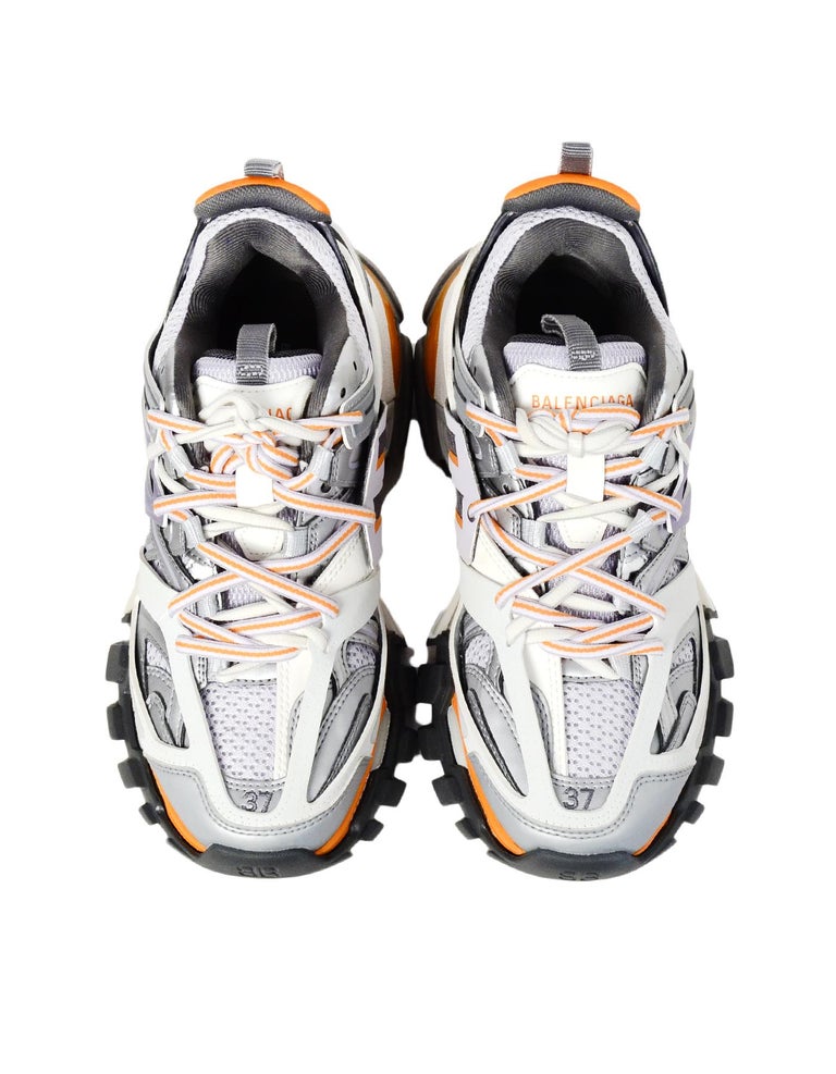 Balenciaga Grey/Lilac/White/Orange Track Sneakers New In ...