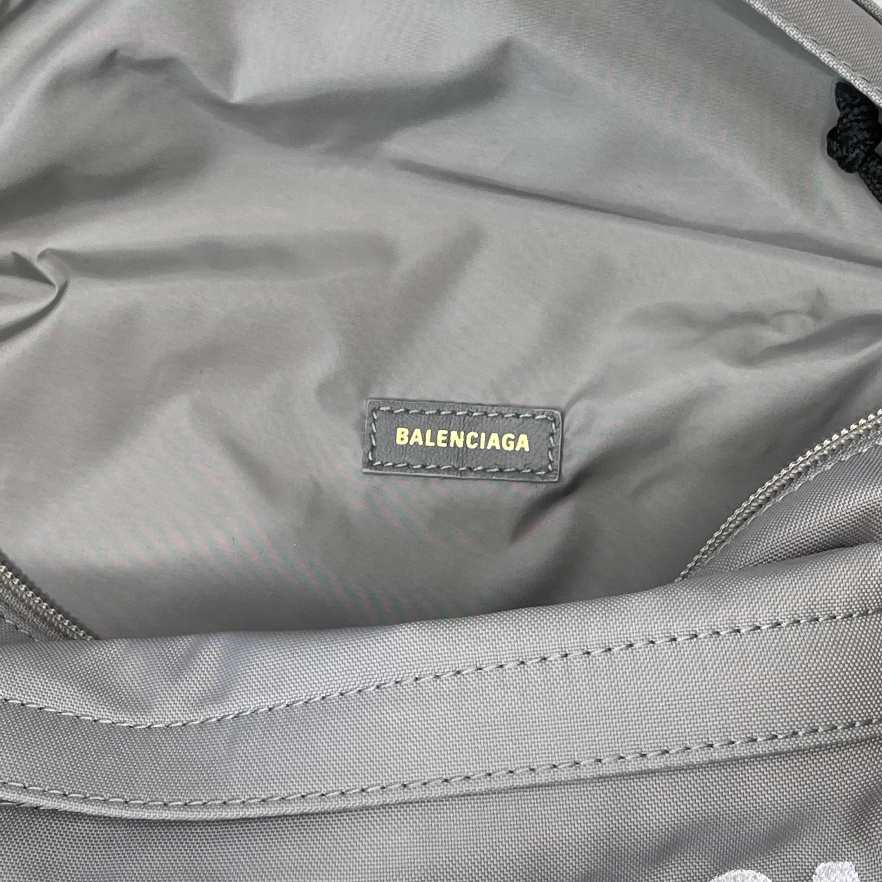 Gray Balenciaga Grey Nylon Wheel Belt Bag