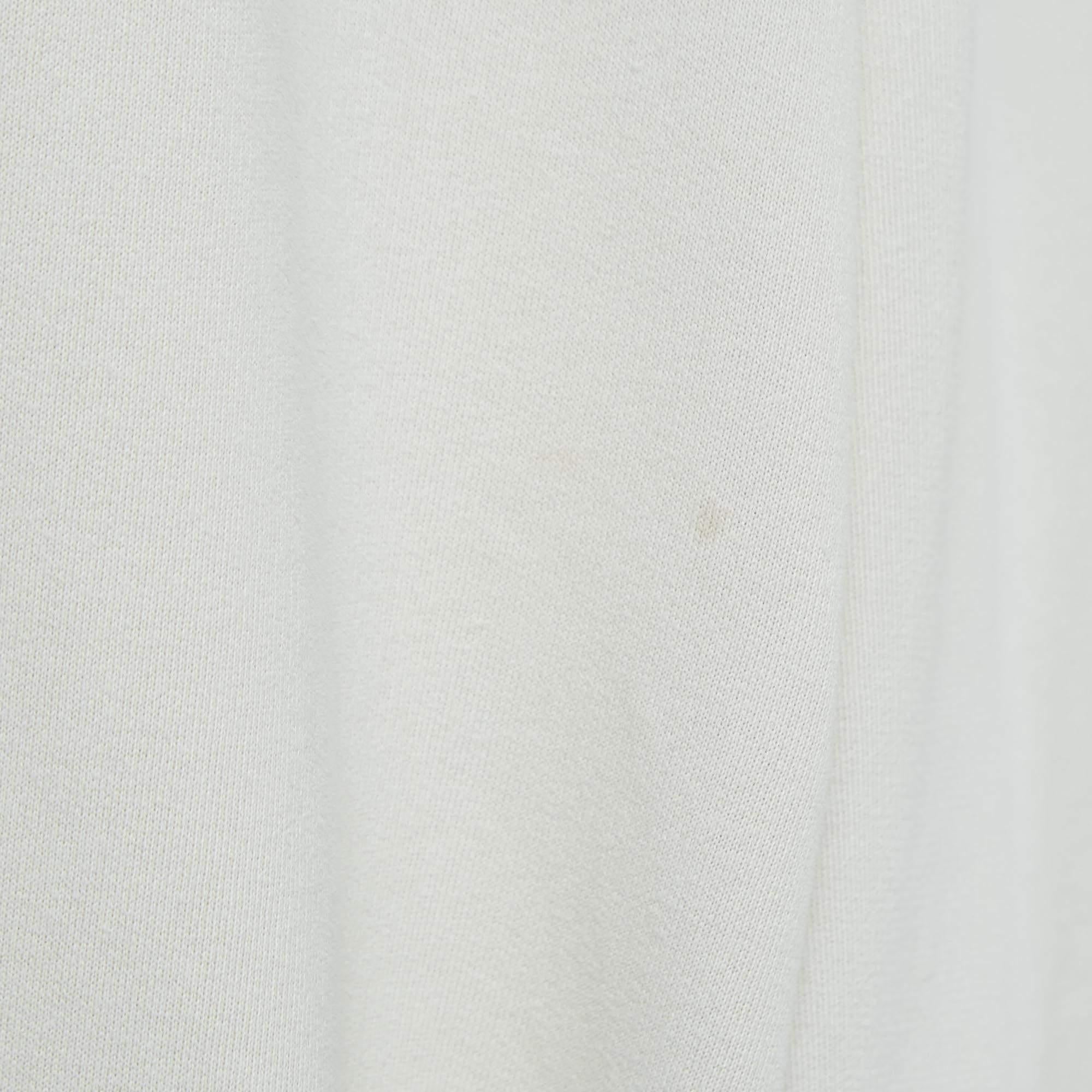 Balenciaga Grey Paris Fashion Week Print Cotton Hooded Sweatshirt XS In Good Condition In Dubai, Al Qouz 2
