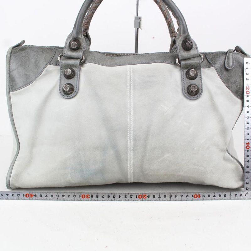 BALENCIAGA - Sac à main The Giant City gris 861246 en vente 1