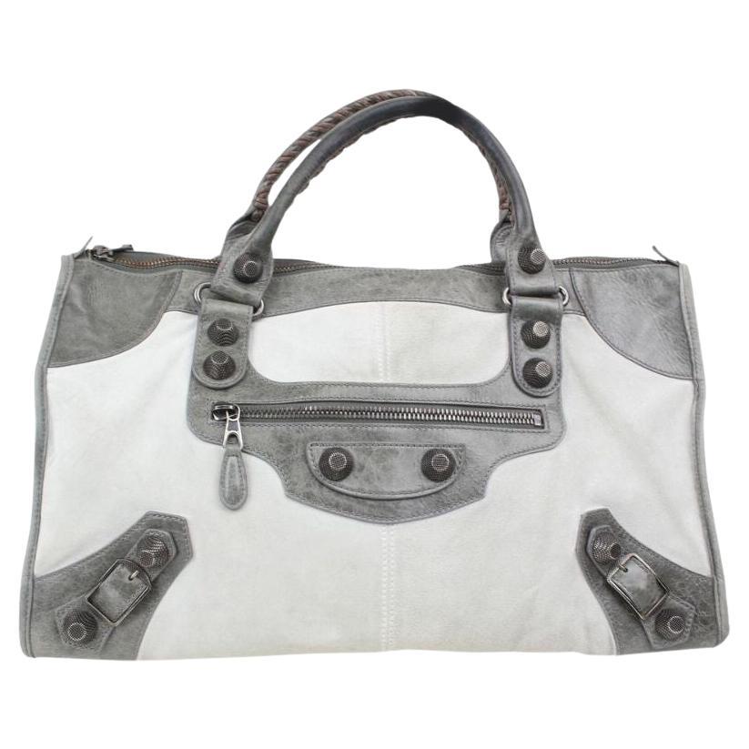 BALENCIAGA Grey The Giant City Handbag 861246 For Sale
