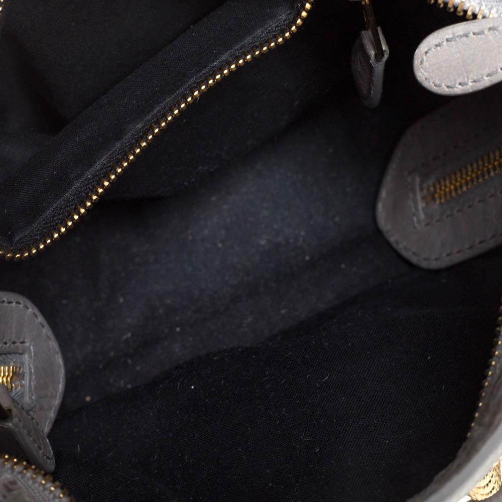 Balenciaga Gris Pyrite Leather Mini Classic City Bag 1