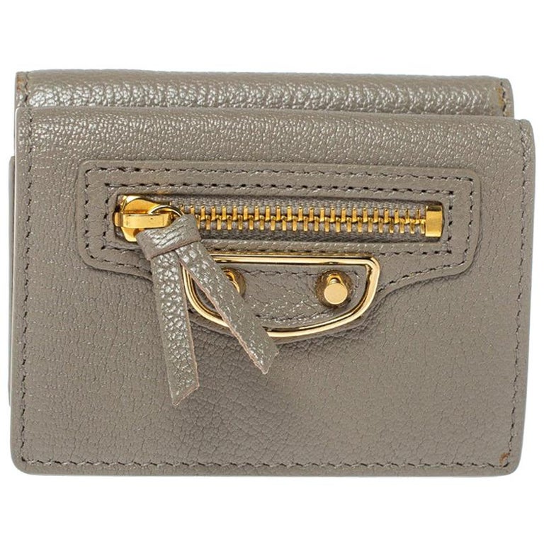 balenciaga gris taupe metallic edge