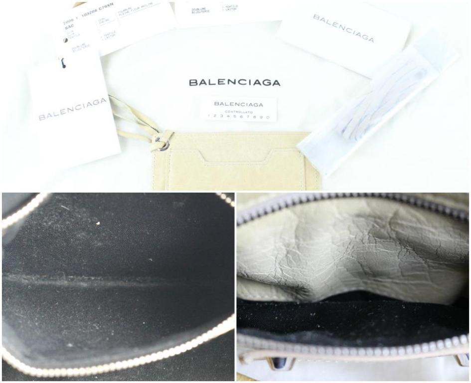 Balenciaga Hair First 2way 10bat1020 White X Beige Pony Fur Satchel For Sale 5