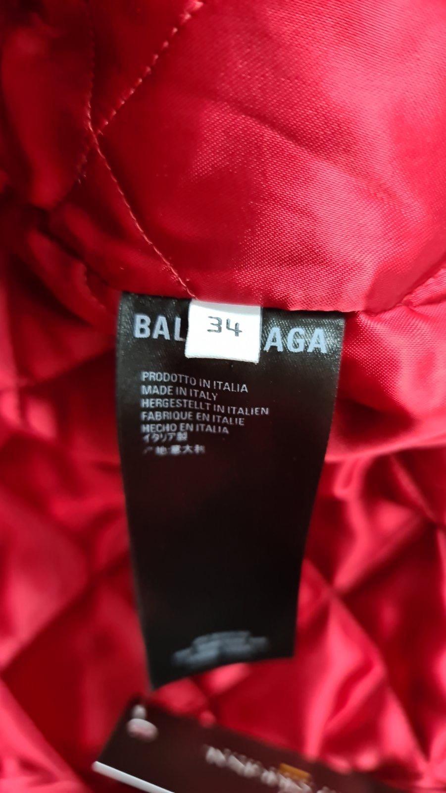  BALENCIAGA Hammered leather bomber jacket  1