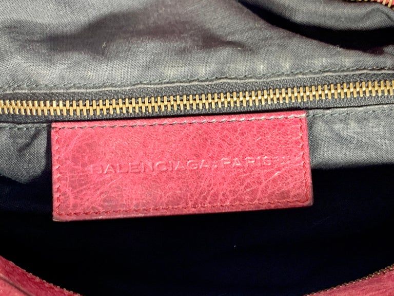 Balenciaga Hand Bag The Twiggy Reds Leather, Made in Italy, Shoulder