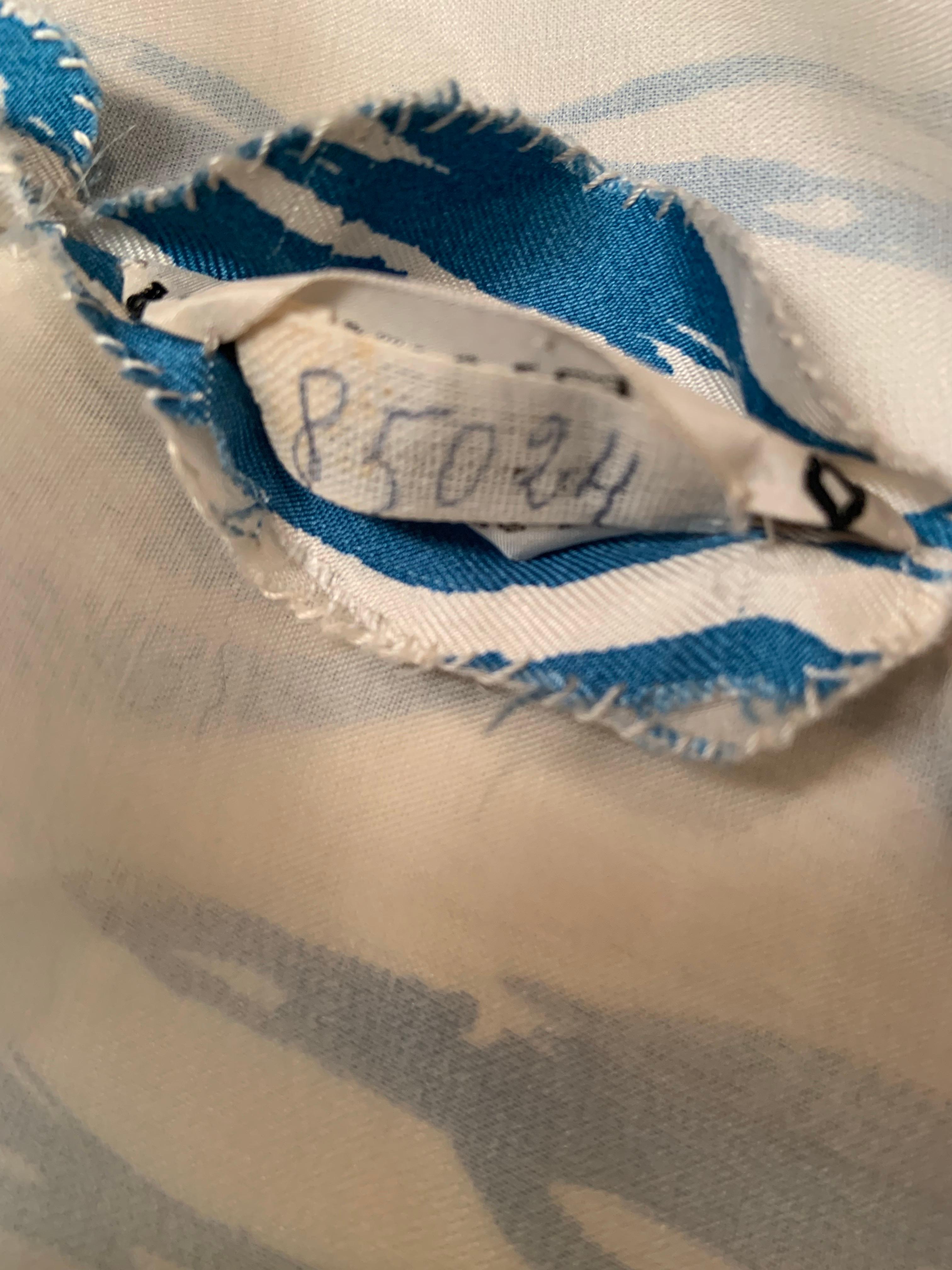 Robe en soie imprimée Balenciaga Haute Couture avec Provenance en vente 5