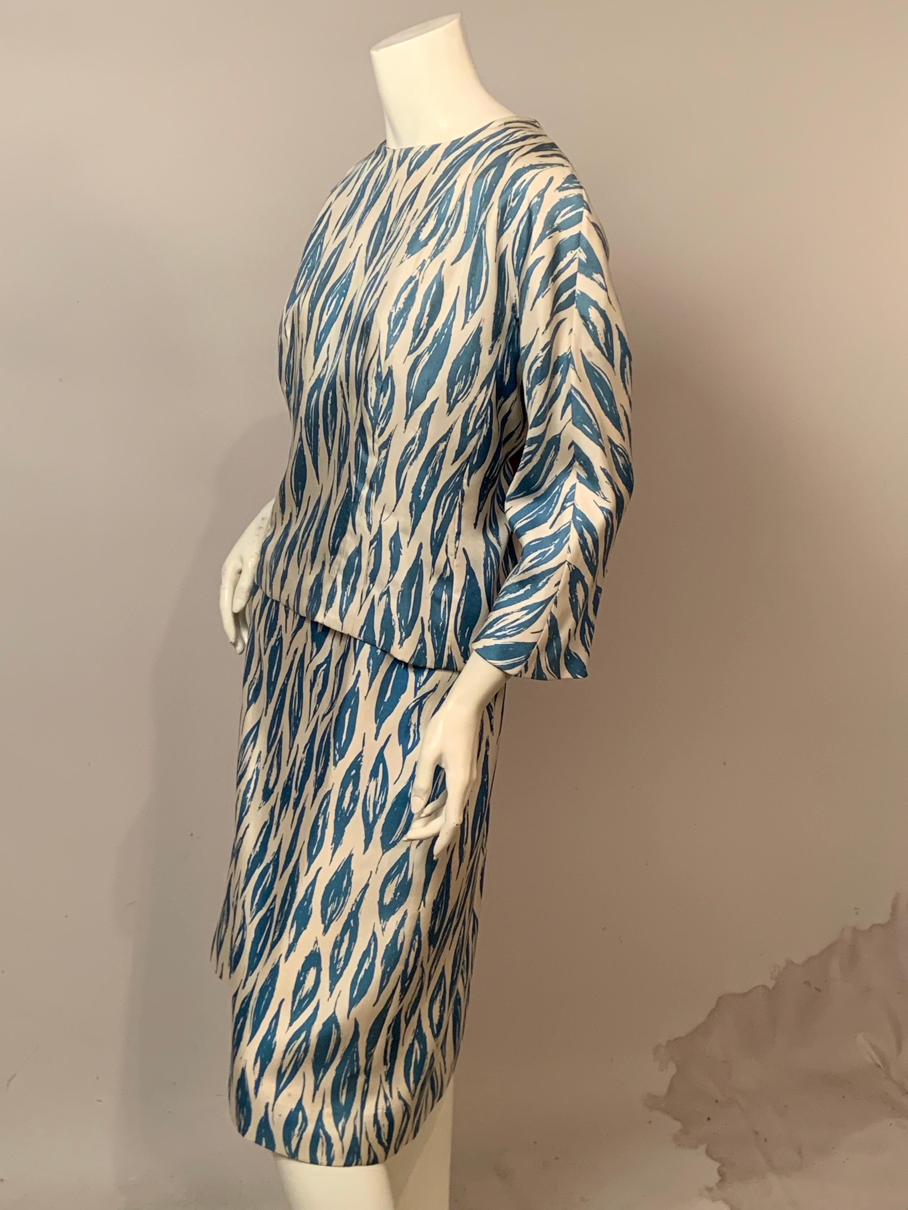 Robe en soie imprimée Balenciaga Haute Couture avec Provenance Pour femmes en vente