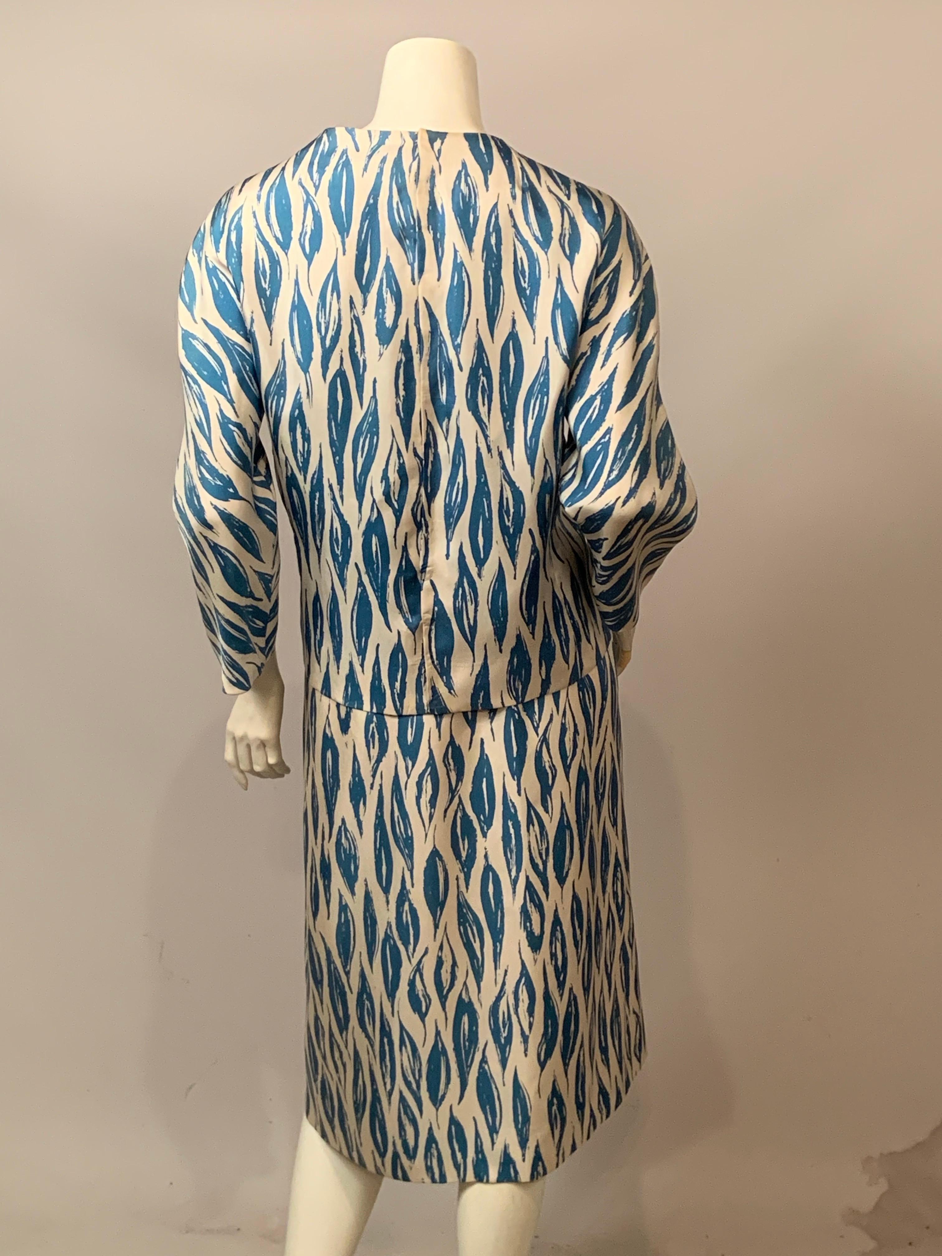 Robe en soie imprimée Balenciaga Haute Couture avec Provenance en vente 1