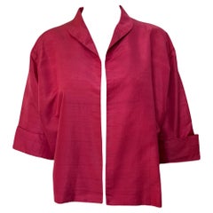 Balenciaga Haute Couture Red Swing Bolero Jacket, Early 1960s