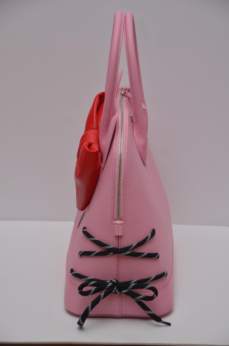 Balenciaga HELLO KITTY Baby Pink Medium Ville Handbag With NEW With ...