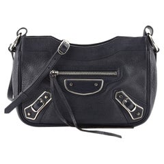 Balenciaga Hip Classic Metallic Edge Crossbody Bag Leather