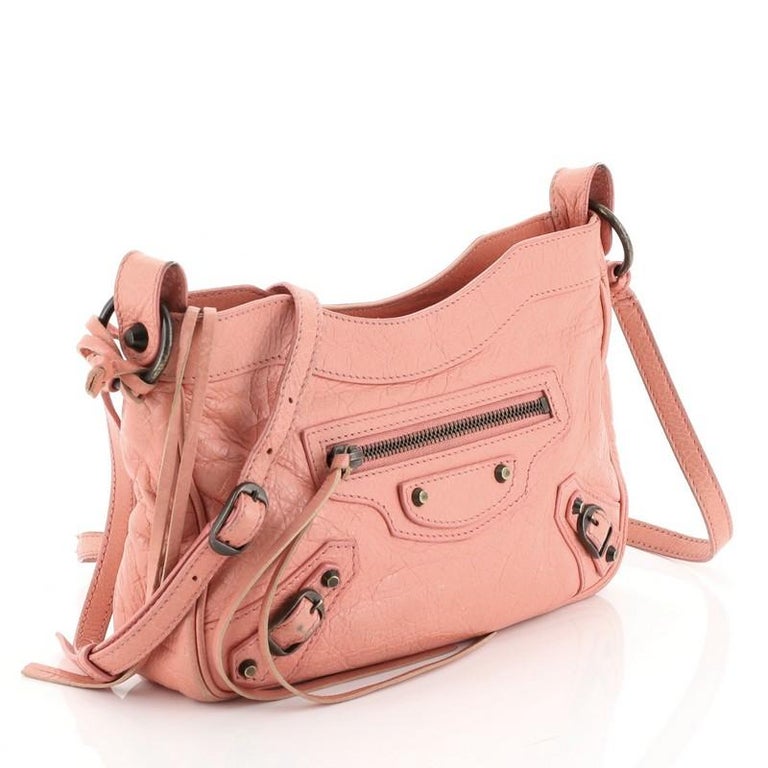 Balenciaga Hip Classic Studs Crossbody Bag Leather at 1stDibs