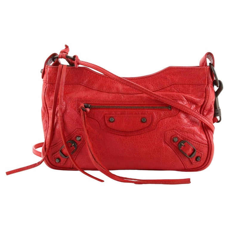 Balenciaga Hip Classic Studs Crossbody Bag Leather at 1stDibs