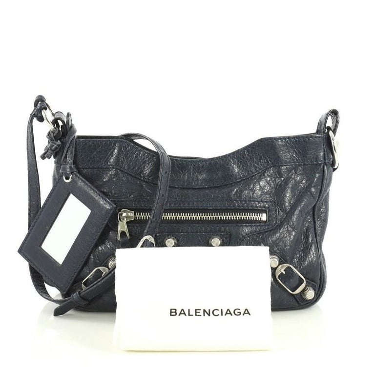 Balenciaga Hip Giant Studs Crossbody Bag Leather at 1stDibs