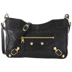 Balenciaga Hip Giant Studs Crossbody Bag Leather