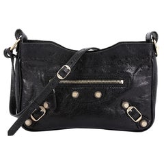 Balenciaga Hip Giant Studs Crossbody Bag Leather