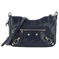 Balenciaga Hip Giant Studs Crossbody Bag Leather 