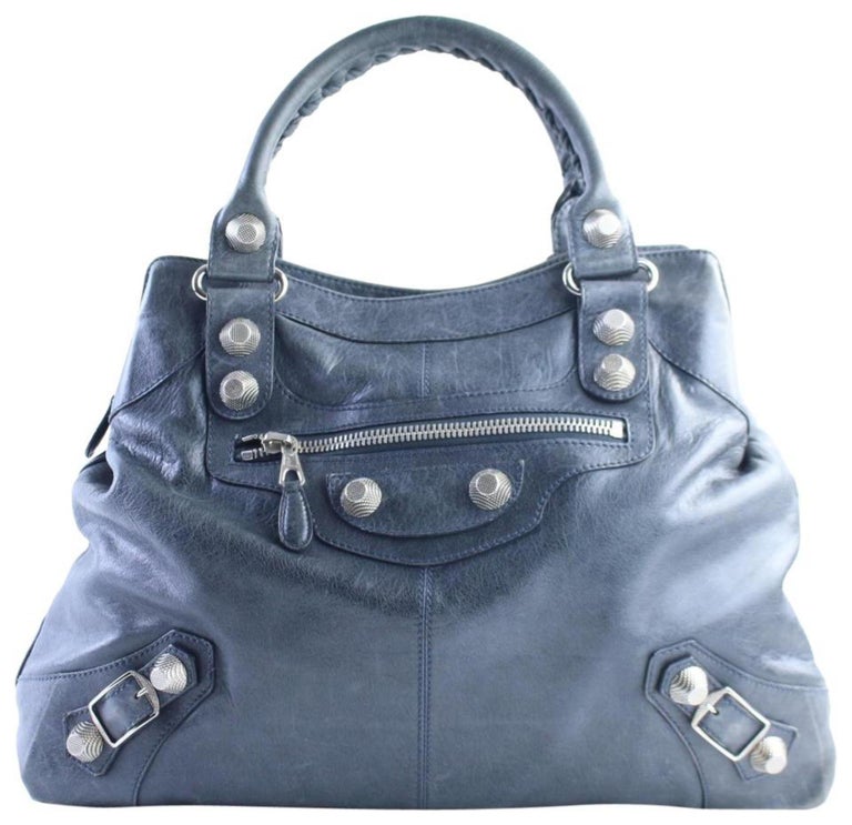 Balenciaga Hobo Arena Giant Brief 16mr0417 Charcoal Leather Tote For ...