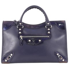 Balenciaga Holiday City Giant Studs Handbag Matte Calfskin Medium