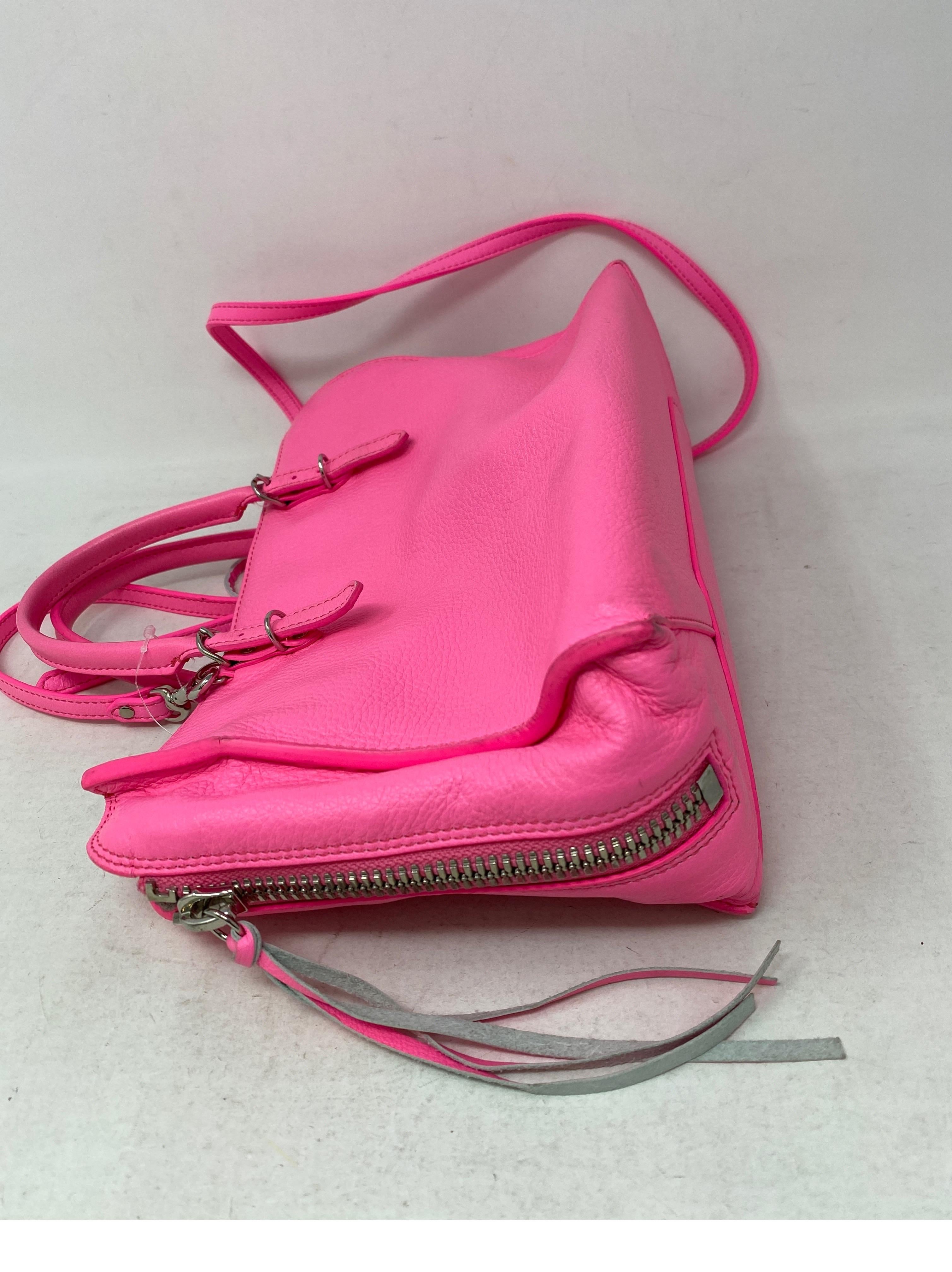 Balenciaga Hot Pink Mini Motorcyle Bag  3