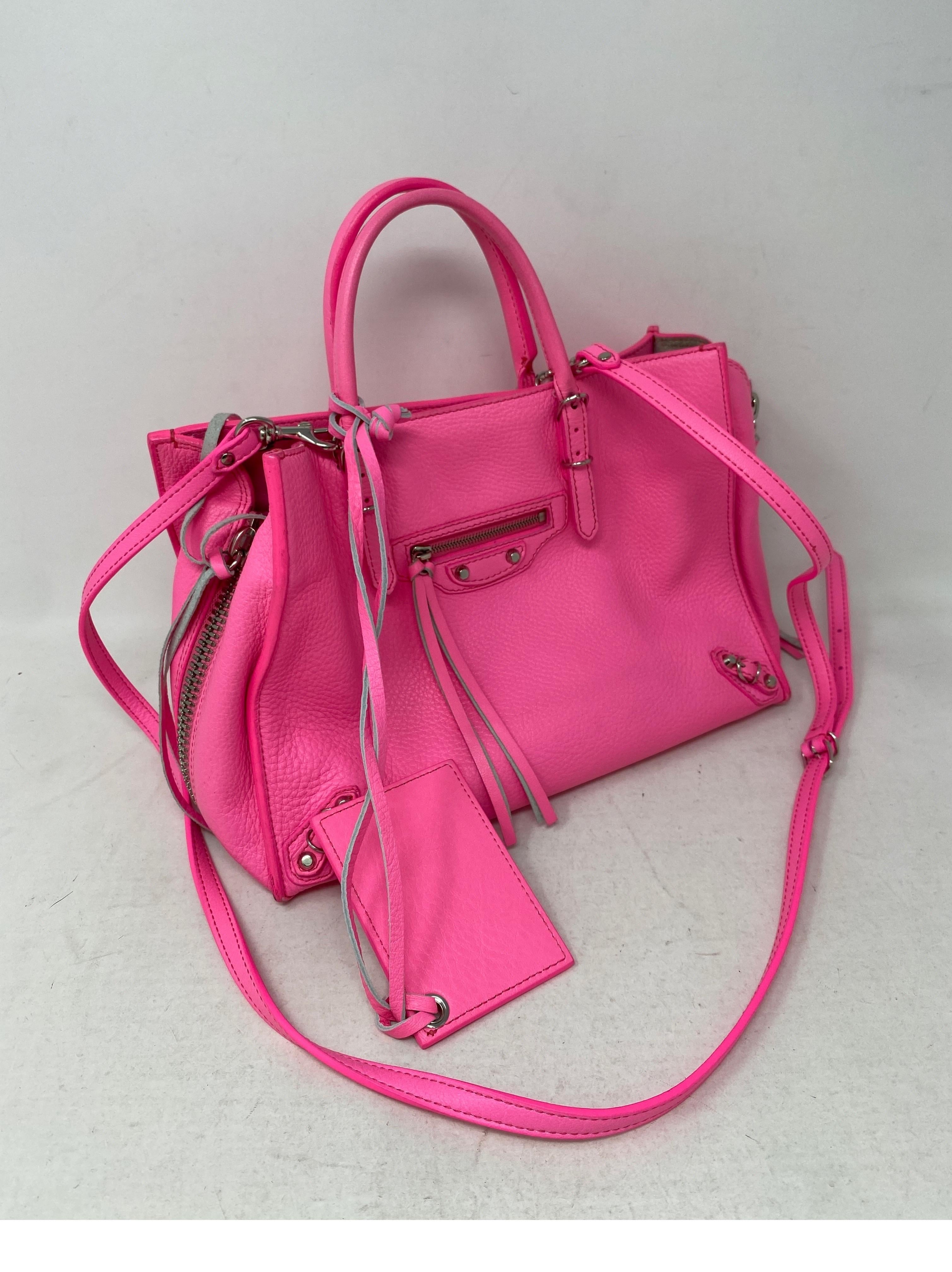 balenciaga hot pink bag