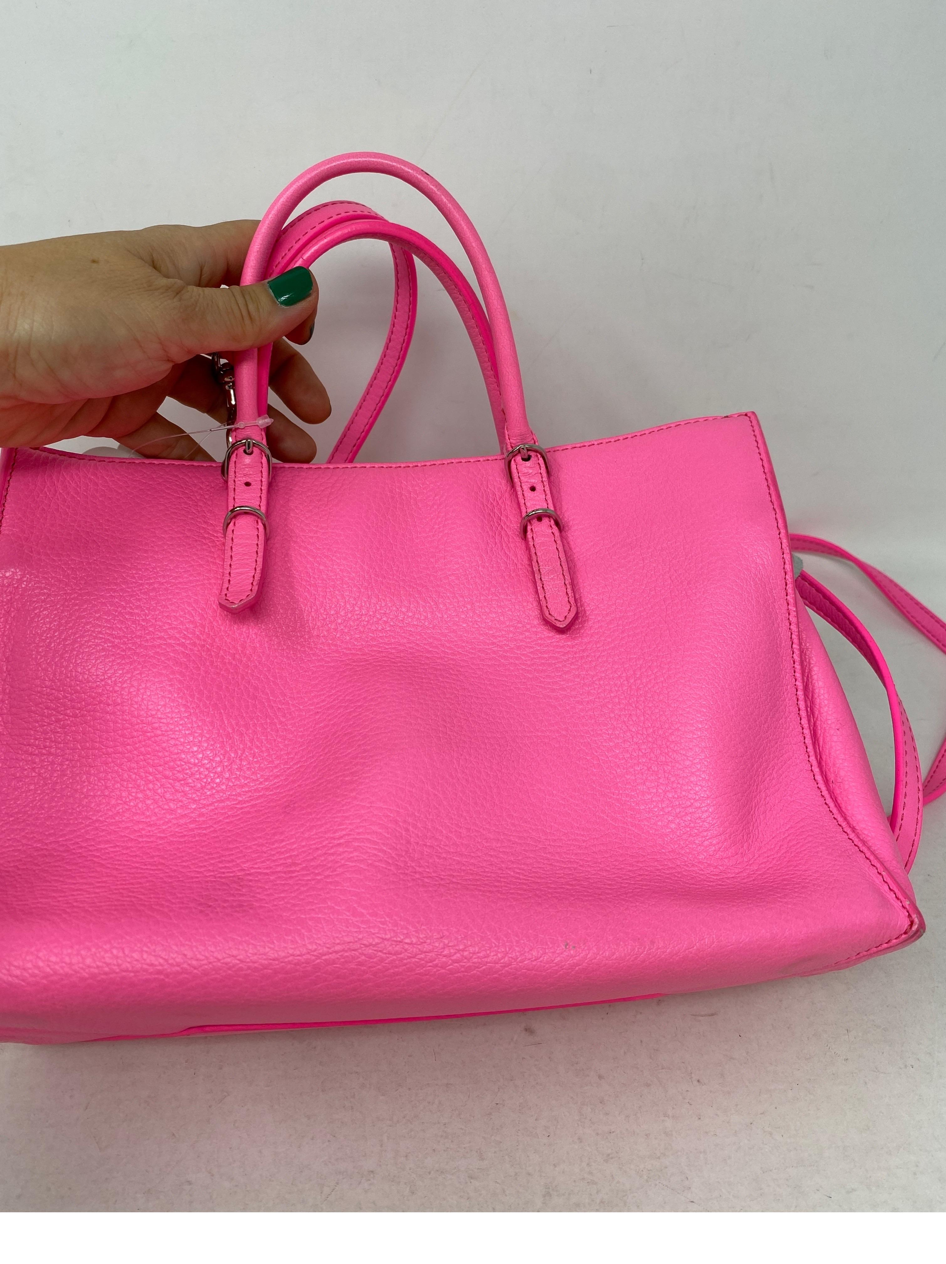 Women's or Men's Balenciaga Hot Pink Mini Motorcyle Bag 