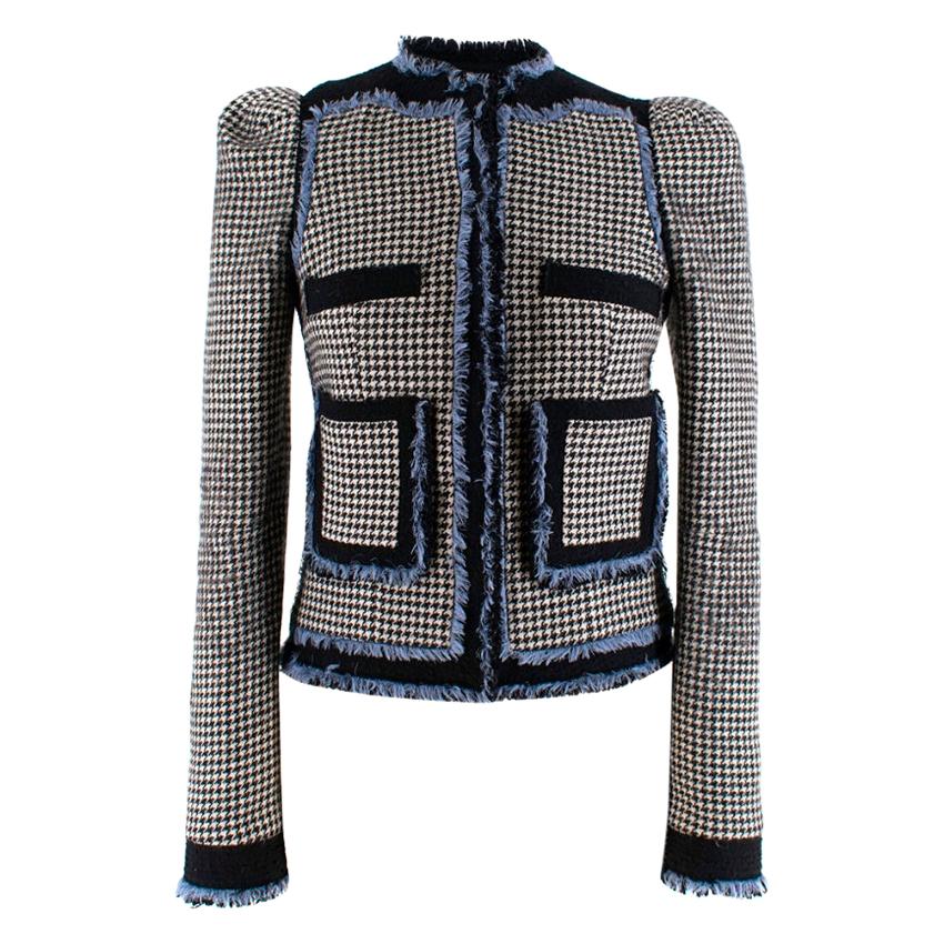 Balenciaga houndstooth tweed trim jacket 36 XS at 1stDibs | balenciaga ...