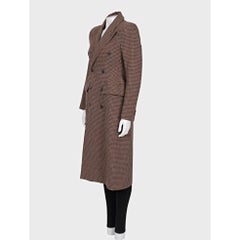 Balenciaga Houndstooth Wool Coat — IT36 / XS